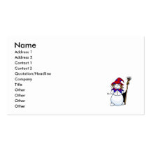 Snowman Wizard Business Card Templates