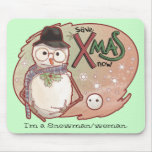 Snowman/woman mousepads