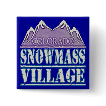 Snowmass Village, Colorado Pinback Buttons