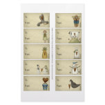 Snowmen & Friends Gift Tags on a Sheet - 10 Design flyers