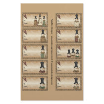 Snowmen Gift Tags on a Sheet - 10 Designs Flyer