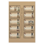 Snowmen Gift Tags on a Sheet - 10 Designs flyers