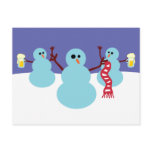 Snowmen Gone Wild! postcards