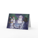 Snowmen Out Camping cards