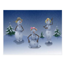 SNOWMEN POST CARDS