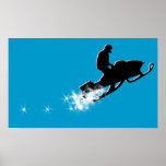 snowmobile. powder trail. posters