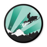 snowmobile. pthalo. circle. magnets