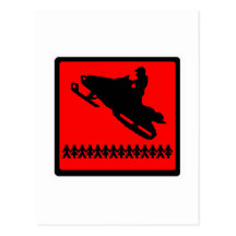 SNOWMOBILE THE PEOPLES POST CARDS