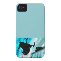 Snowmobiling on Icy Trails iPhone 4 Covers