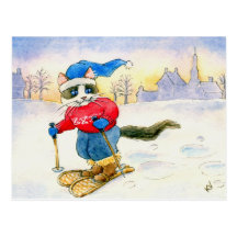 Snowshoe Cat Postcard