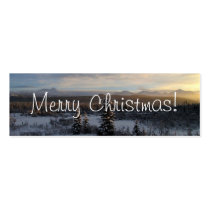 Snowy Afternoon; Merry Christmas Business Card Templates