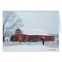 Snowy Barn cards