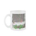 Snowy Cardinals and Towhee mugs