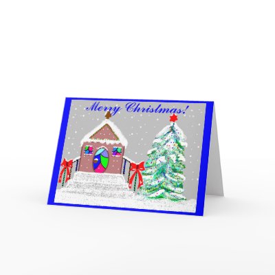 Snowy Christmas Card by Perlyyyy