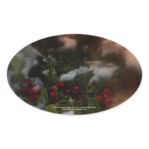 Snowy Christmas holly Stickers