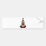 Snowy Christmas Tree Bumper Stickers