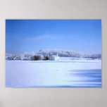 Snowy Church posters