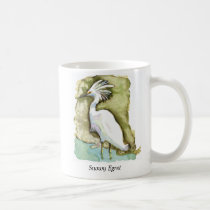 Snowy Egret mug mugs