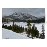 Snowy Ellery Lake I California Winter Photography Greeting Card