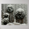 Snowy Faces posters