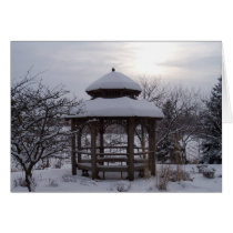 Snowy Gazebos Card