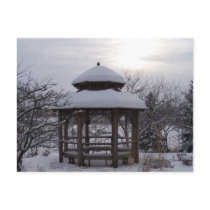 Snowy Gazebos Post Cards
