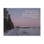 Snowy Landscape with a Bible Verse Post Cards