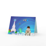 Snowy Moon Christmas Card