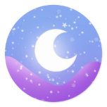 Snowy moon light stickers