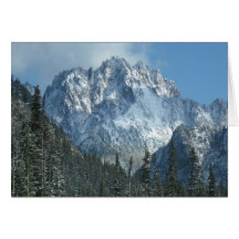 Snowy mountain card