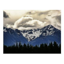 Snowy Mountains @ Lake Tekapo New Zealand Postcard