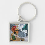 Snowy Nutcracker Keychains