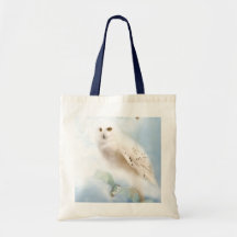 Snowy Owl Canvas Bags