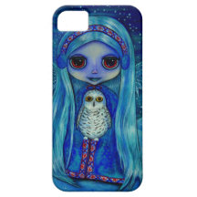 Snowy Owl Fairy in Winter iPhone 5 Case