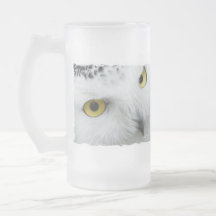 Snowy Owl Photo Frosted Mug