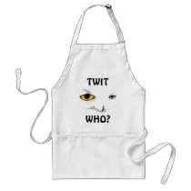 SNOWY OWL , TWIT, WHO? aprons