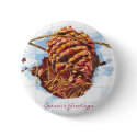 Snowy Pine Cone buttons