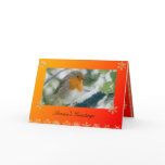 Snowy Robin Template Christmas Card