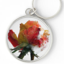 Snowy Rose Keychains