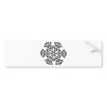 snowy snowflake winter icon bumper stickers