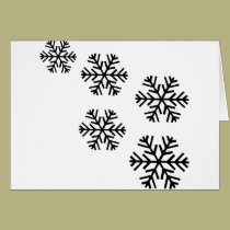 snowy snowflakes cards