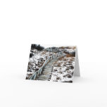 Snowy Staircase Greeting Card