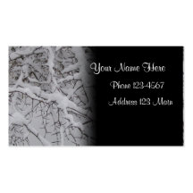 Snowy Trees Business Card Template