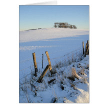 Snowy view card