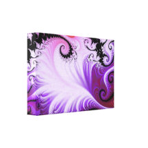 Snowy Vines Fractal Wrapped Canvas Gallery Wrap Canvas