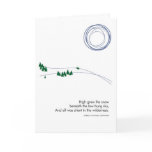 Snowy Winter Landscape with Trees Card