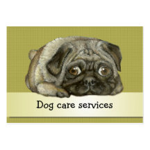 Snug pug business card templates