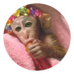 Snuggle Monkey stickers