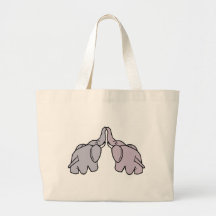Snuggling Elephants Bag