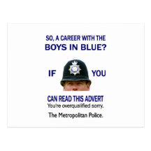 SO A CAREER WITH THE BOYS IN BLUE? POSTCARDS